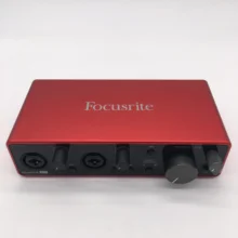 Обновленный Focusrite Scarlett 2i2 3-го поколения Профессиональный записывающий аудио интерфейс USB 2,0 Звуковая карта микрофонный предусилитель