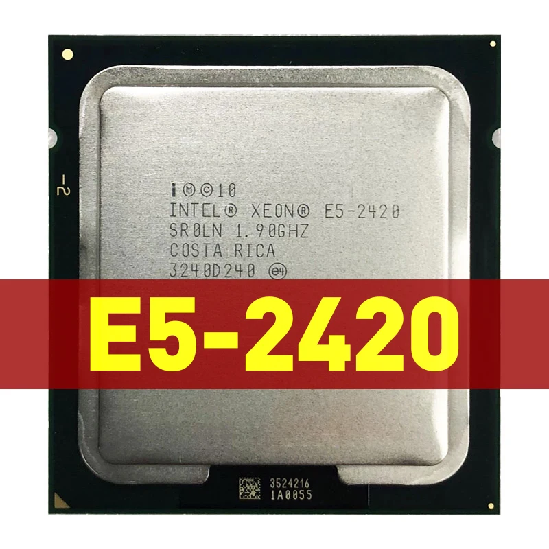Процессор Intel Xeon E5-2420 E5 2420 1 9 ГГц шестиядерный двенадцатипоточный ЦПУ 15 Мб 95 Вт LGA