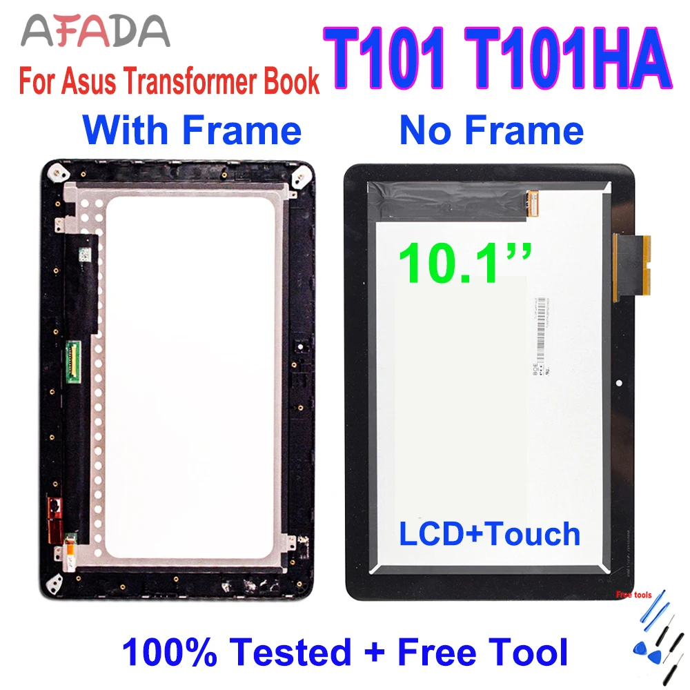 10.1 ''Per Asus Transformer Book T101 Ha T101H T101Ha Display Lcd Touch Screen Digitizer Assembly Con Cornice