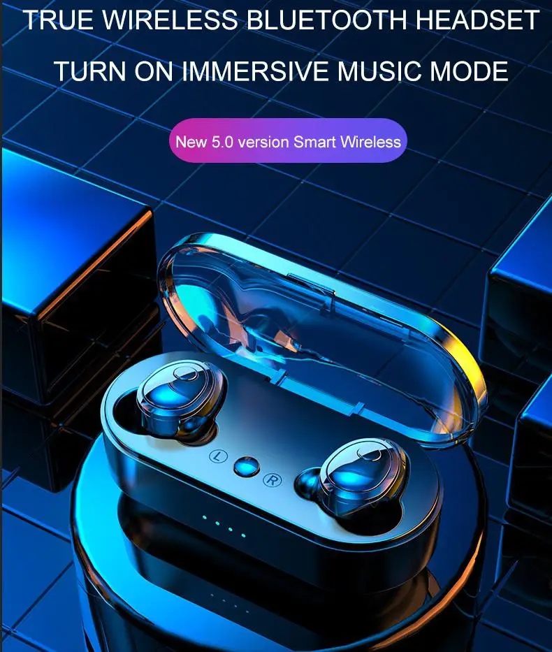 MeterMall Hifi звуковые эффекты TWS Беспроводные Наушники Модные Спортивные Bluetooth наушники для Android/IOS с 400 мАч зарядным устройством