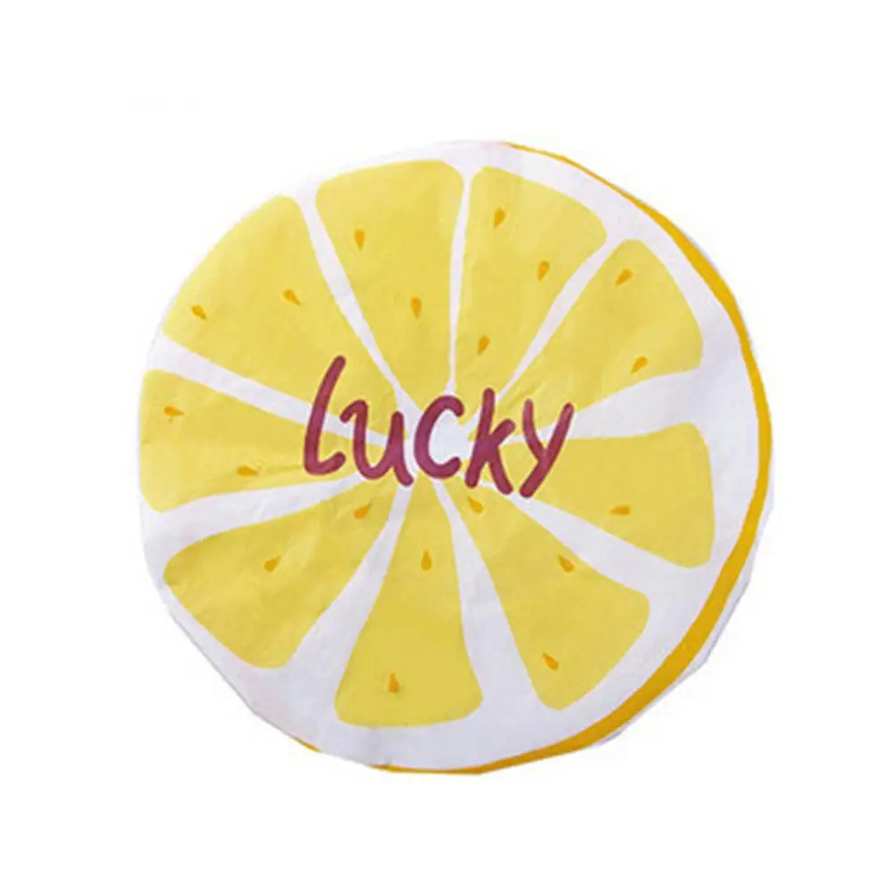 Orange Cute Cartoon Fruit Pattern Waterproof Shower Cap Resuable Lace Elastic Band Bath Hair Caps for Adults Women Kitchen Bathroom - Цвет: Orange