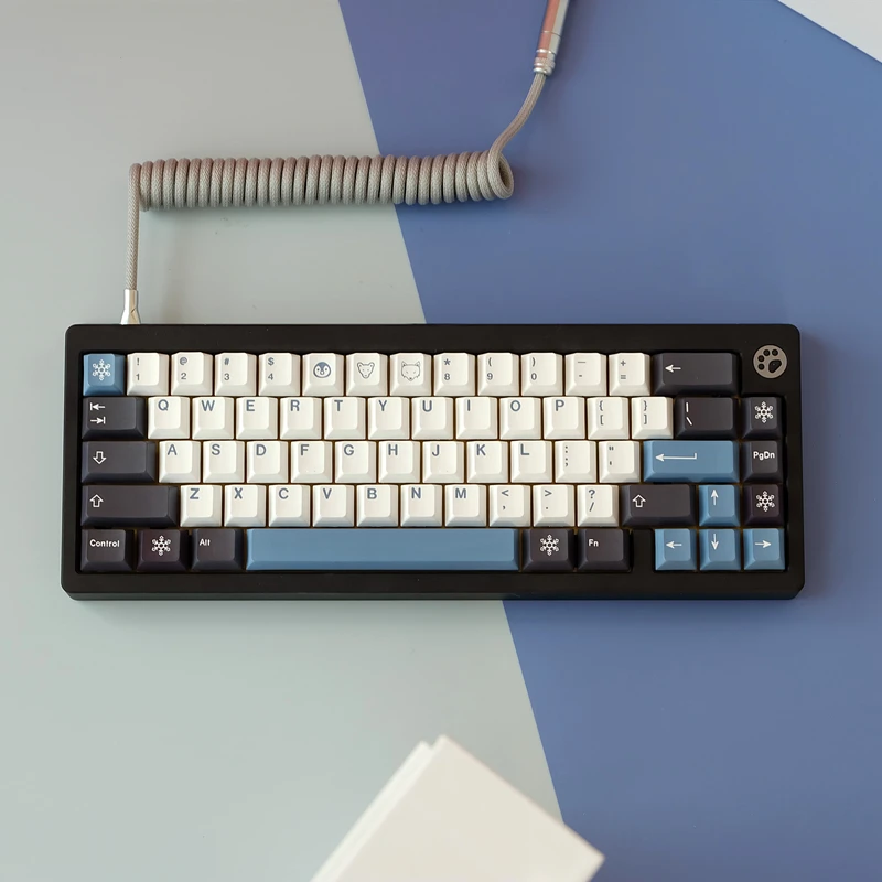 Conjunto Gmk Arctic Keycap Pbt Tintura Sublimação Keycaps Cherry Perfil Tampões Chaves com 1.75u 2u Mudança Iso Entrar 6u 6.5u 7u Barra de Espaço 1