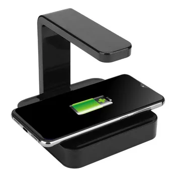 

Portable Mobile Phone UV Disinfection Sterilization Lamp Wireless Charger Charging Stations 2 In 1 Phone Uv Sanitizer