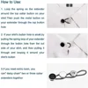 6 Pieces Metal Collar Buttons Extenders Elastic Button Extender Neck Extenders for Shirt Dress Coat（10mm Mixed color ） 4