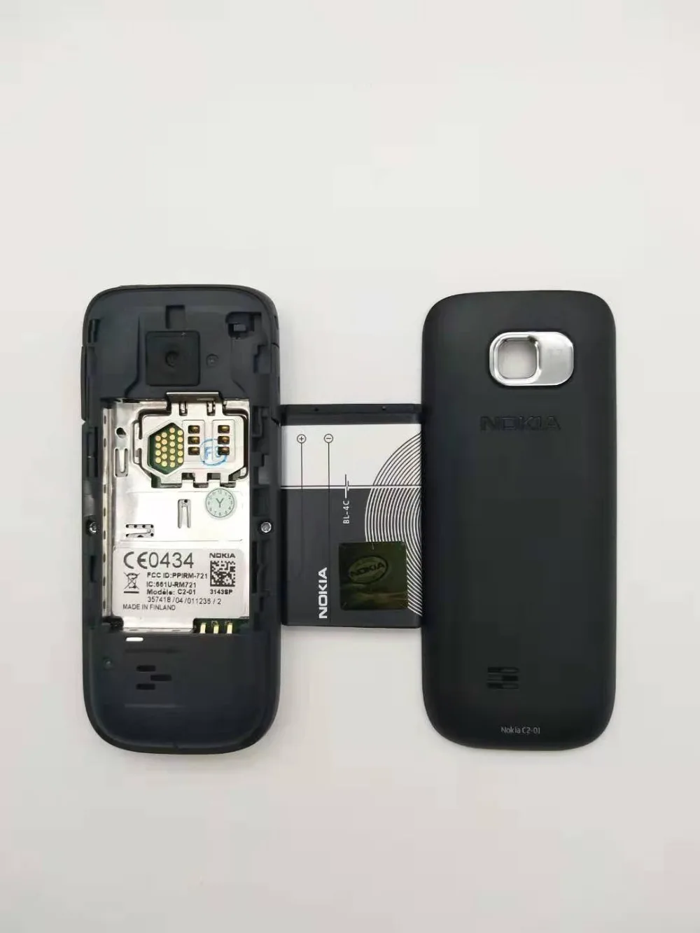 Nokia C2 C2-01 Золотой разблокированный мобильный телефон GSM восстановленные мобильные телефоны и русский иврит арабский клавиатура