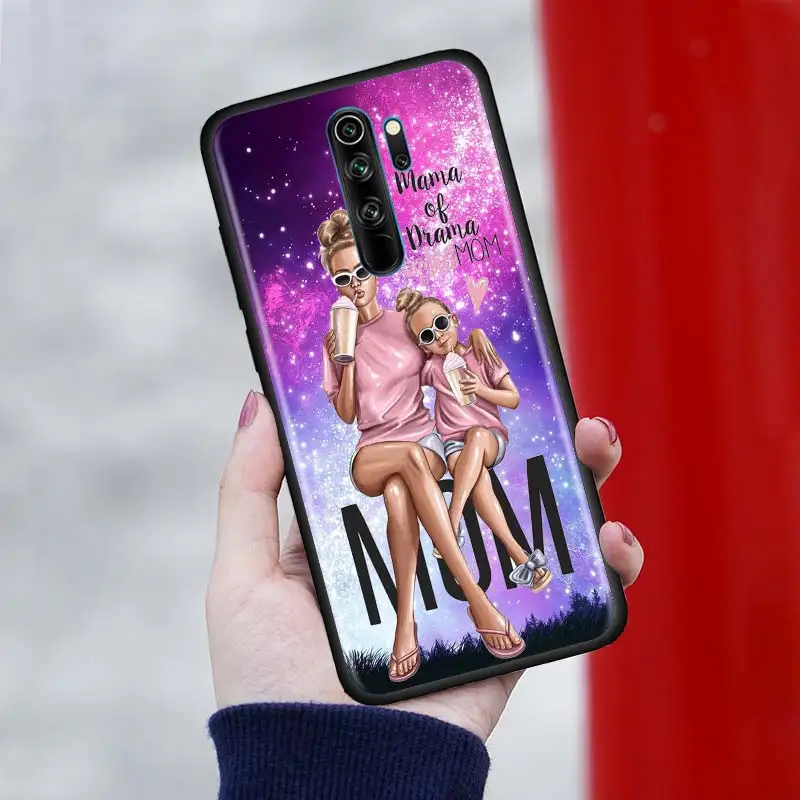 Woman Fashion Girl Super Mom Baby Case For Xiaomi Redmi Note 7 8 8t 9s Note 8 9 Pro Redmi 6a 7a 8a K K30 Pro Silicone Cover Fitted Cases