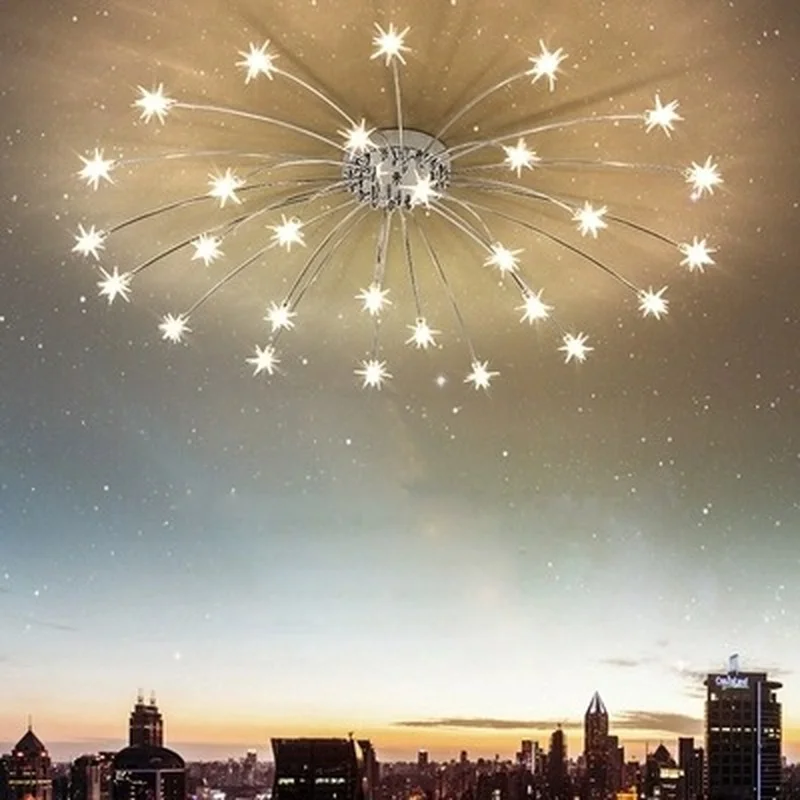 Modern Led Ceiling Light Ice Flower Glass Bedroom Kitchen Children Room Lamp Designer Lighting Fixtures | Лампы и освещение