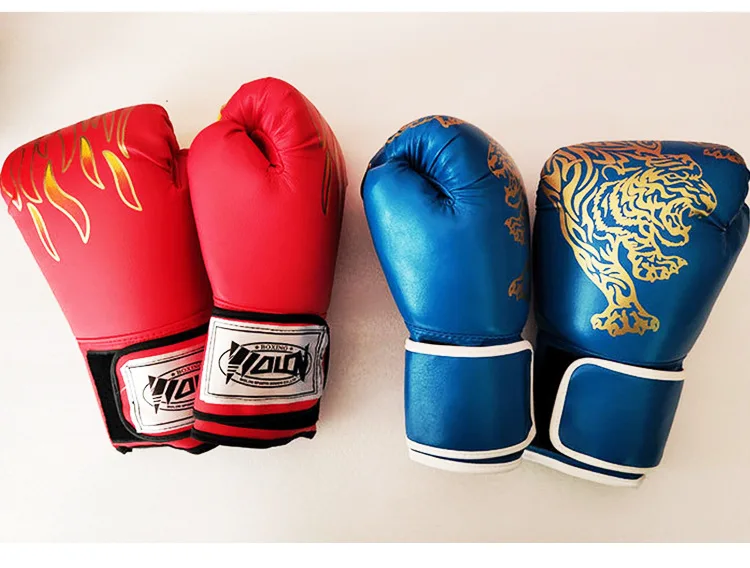 ПУ взрослые толстые боксерские перчатки Санда Боевые красные боксерские перчатки Настраиваемые