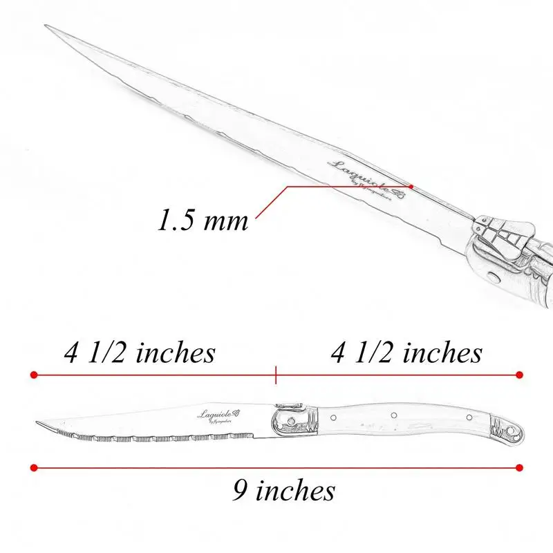 lyingColors Laguiole Style Steak Knife Set (2)
