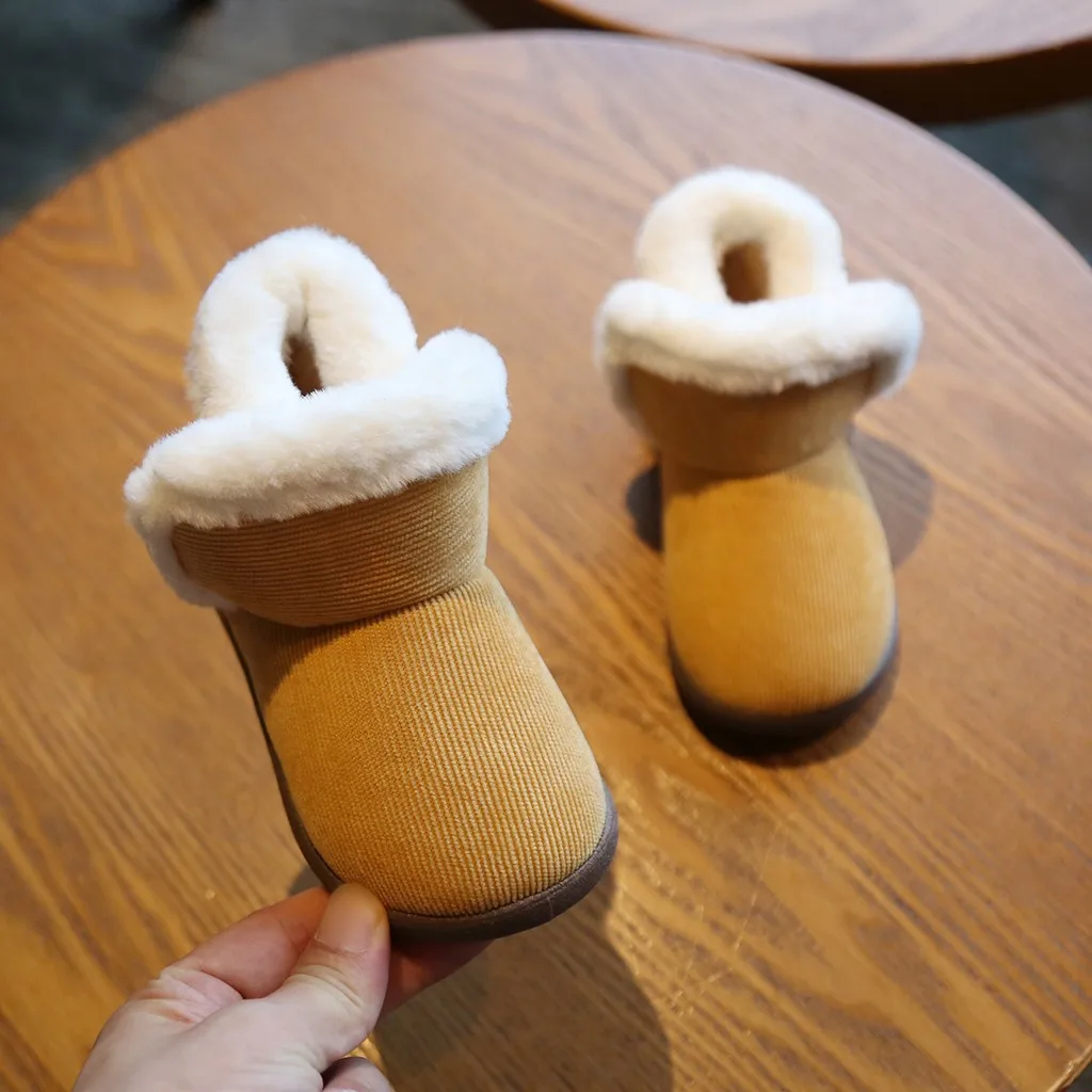 winter Baby shoes boots Girls Boys Solid Bling Cotton Fabric Winter Warm Sport Short Snow Boots Shoes kids winter boots ботинки