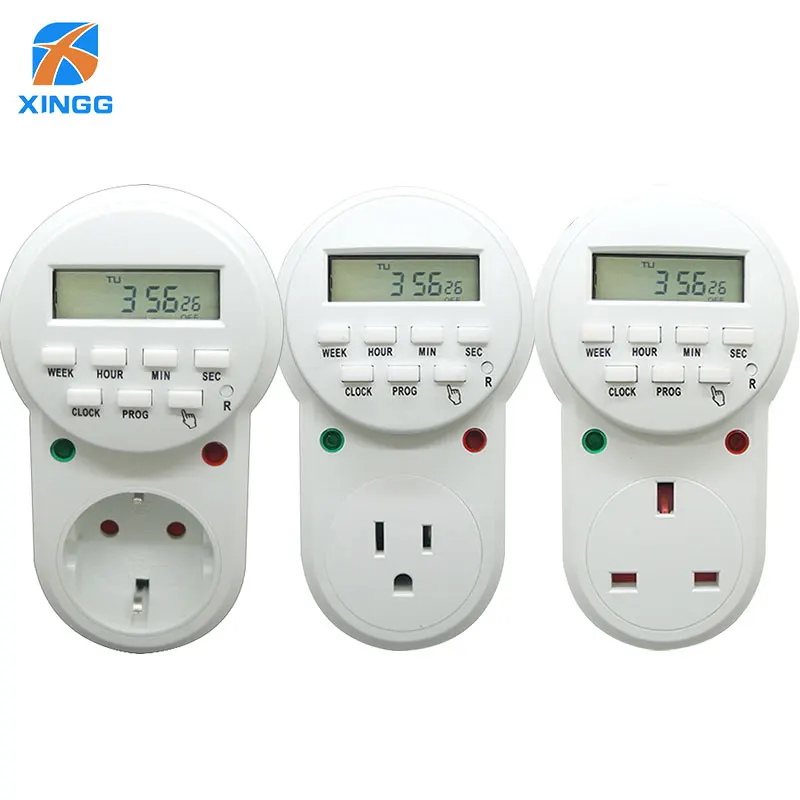 

EU UK US Electronic Smart Digital Timer Outlet 7 Days 12/24 Hour Programmable Adjustable Timing Socket for Kitchen Fish Timer