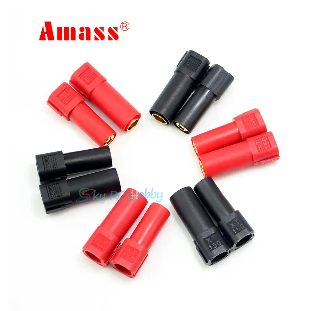 2 Paia Connettori XT90 Maschio E Femmina Con Cavo In Silicone 150mm 10AWG Per Batterie RC, Lipo, Drone FPV, Auto E Camion