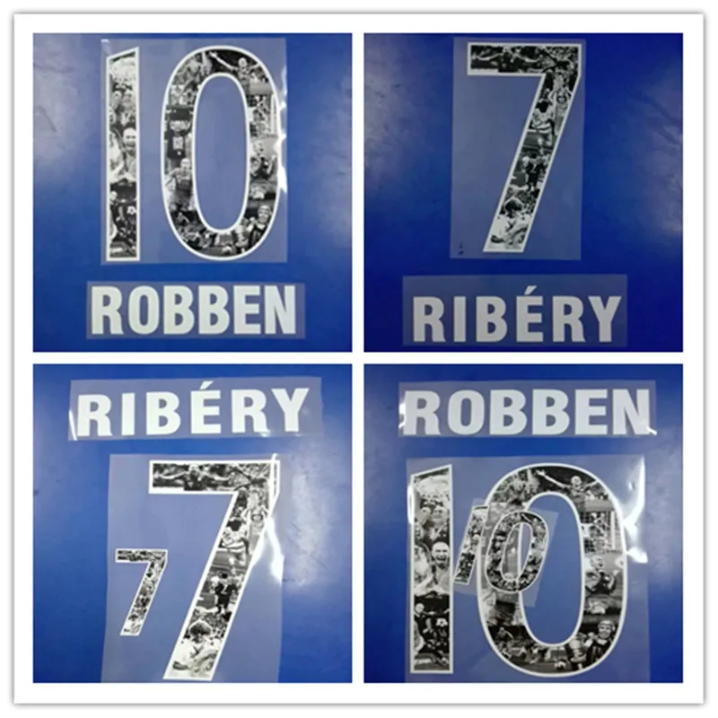 

Special Farewell For Robben Nameset Ribery Nameset Flocking Printing Soccer Patch Badge