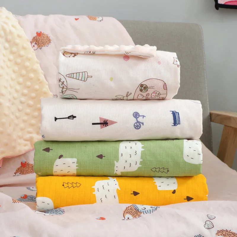 Детские одеяла пеленальные пеленки для новорожденных из муслина марля купания