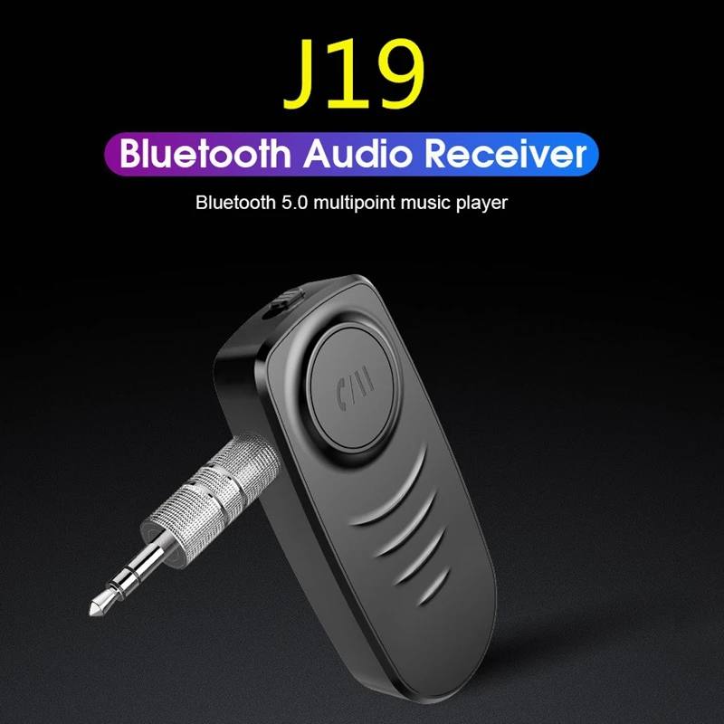 Автомобильный беспроводной передатчик Bluetooth 5,0 аудио стерео музыкальный адаптер 3,5 мм AUX