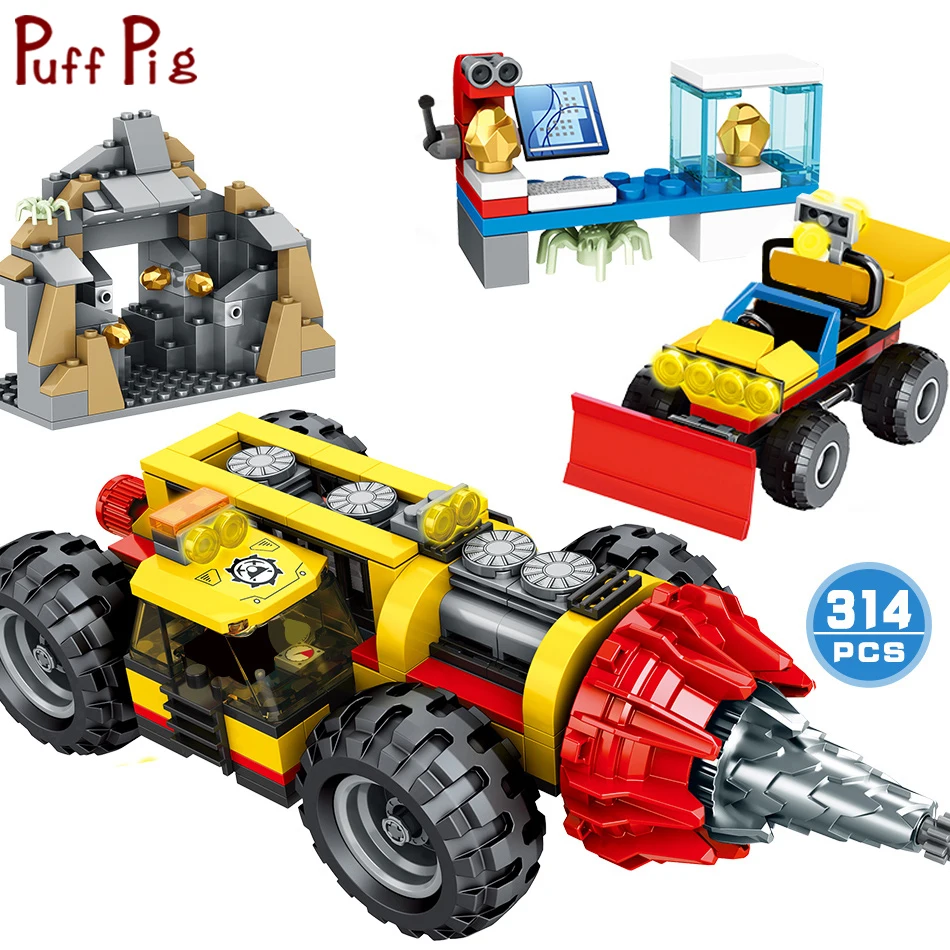 314 шт. Детский конструктор городская техника|Блочные конструкторы| |