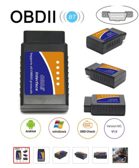 Интерфейс ELM 327 V1.5 работает на Android Torque CAN-BUS elm327 Bluetooth OBD2/OBD II автомобильный диагностический сканер инструмент