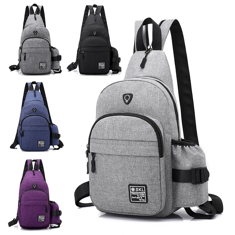 

Multi-functional Men Chest Bag with shui hu dai Cup Casual Messenger Bag Women's Mini Small Double Shoulder Bag Sports Trendy Ba