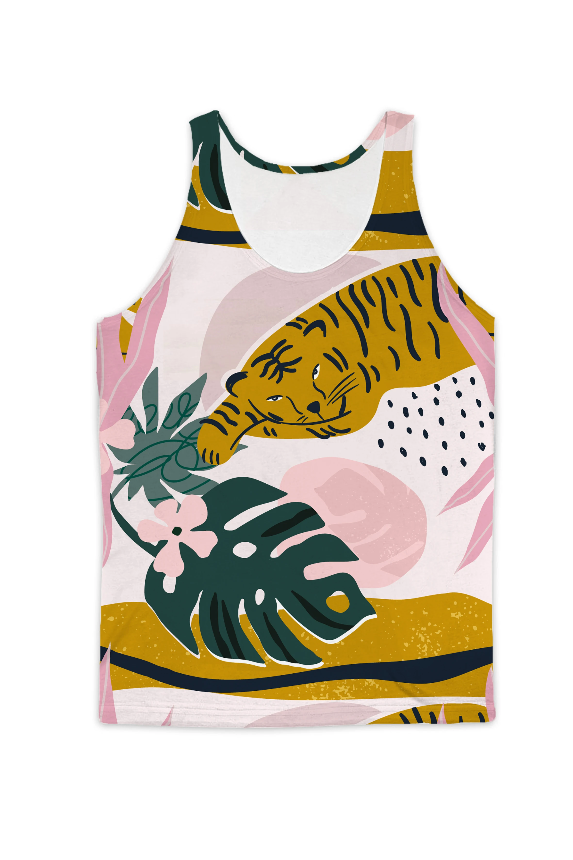 

Реальный американский размер Tigerlaxing майка с сублимационной печатью-размера плюс