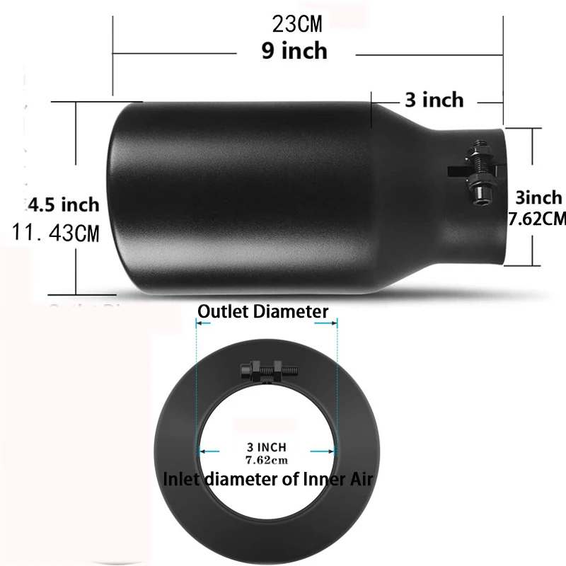 Chauffage Pour Voiture Raccord Coudé Tuyau Échappement Prmape - 24mm, Acier Inox, 2 Pièces + 4 Pinces Pinces Inclusion