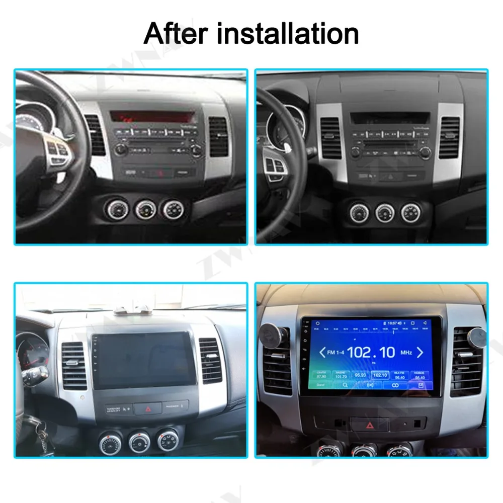 Excellent Android 9 No car dvd gps multimedia player For Mitsubishi Outlander xl 2 Car Auto stereo radio video audio player 4007 Head Unit 1