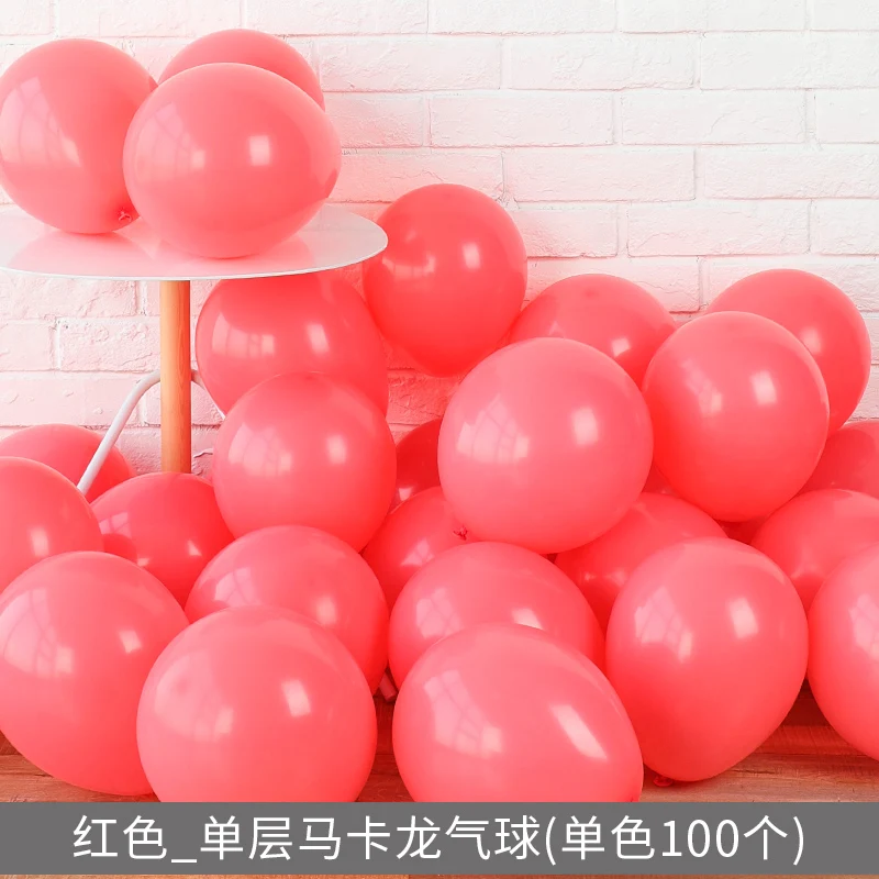 STARLZMU 100 шт Макарон латексные шары, гелий баллон день рождения украшения для взрослых 1 день рождения, детский душ фольги воздушный шар - Цвет: Macaron A8