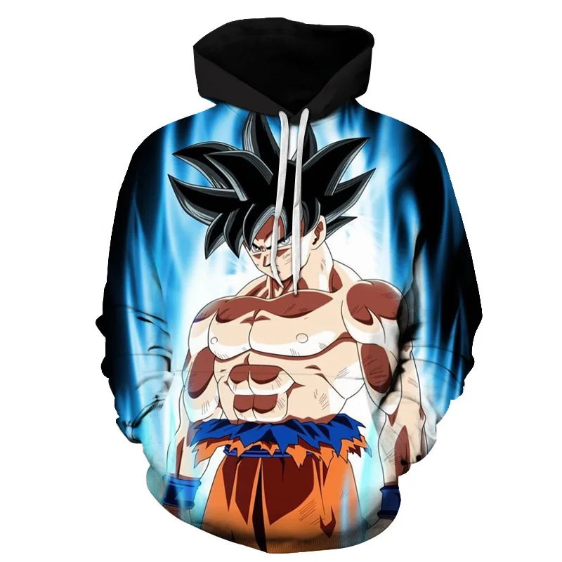 Хип хоп Dragon Ball Z толстовки с принтами Человек Весна пуловер с длинными рукавами мужской Аниме Дизайн 3D уличная Мужская Прямая поставка