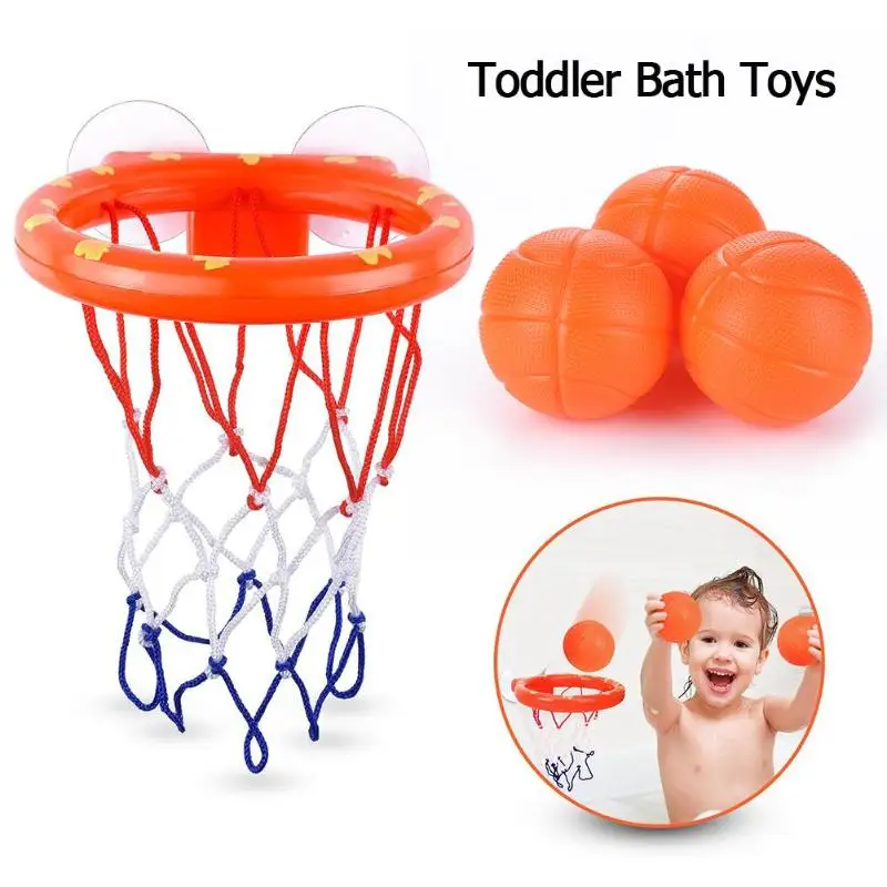 Bath-Toys Hoop-Balls Suctions Basketball Plastic Kids Shooting Funny Mini Children