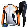 Spring Autumn Breathable Riding Bike Fashion Tight Fitting Ultraviolet-Proof Sets Set Cycling Clothes Men's Jersey Suit Sport 1