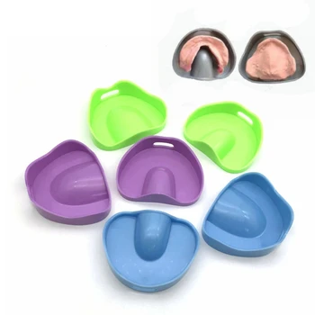 

2pc/set Dental Plaster Model Mold Mould of Edentulous Jaw Complete Cavity Block Dental Supplies