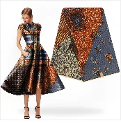 Хлопковая ткань дизайн африканская восковая ткань для свадебного платья Анкара африканская вощеная ткань принтом H16120205
