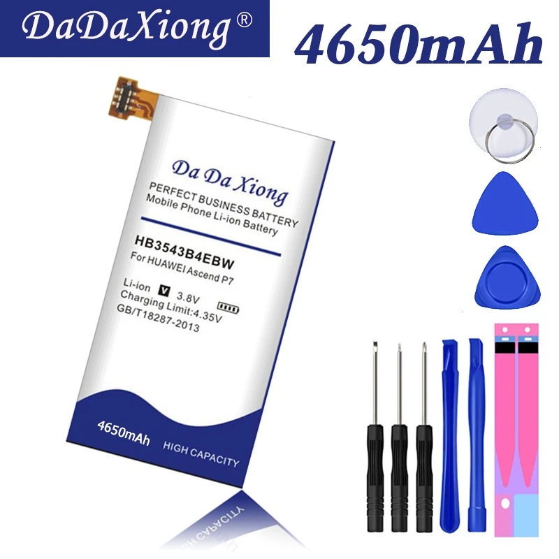 Оригинальный аккумулятор DaDaXiong 4650 мАч HB3543B4EBW для телефона Huawei Ascend P7 P7-L07 L09 L00 L10 L05 L11