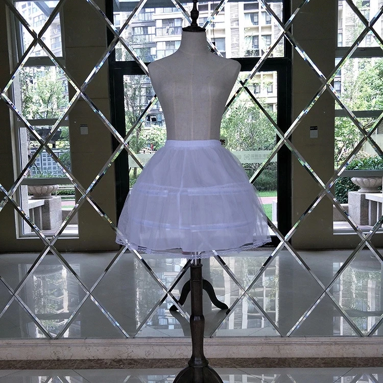 

Petticoat New Feerijt Petticoats Lolita Pettiskirt Short Performance Dress Skirt Black And White Mini Petticoat