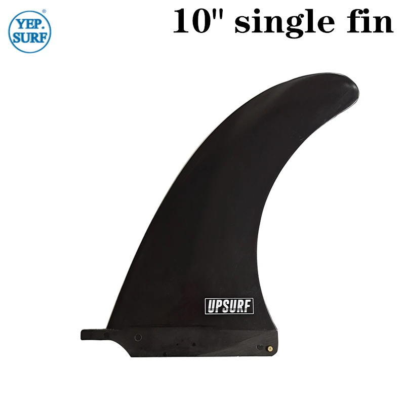 Upsurf Surfboard Longboard Fins 9.0 / 10.0 inch Nylon Plastic Fins 9.0 / 10.0 Length Single Fins Surf Fins