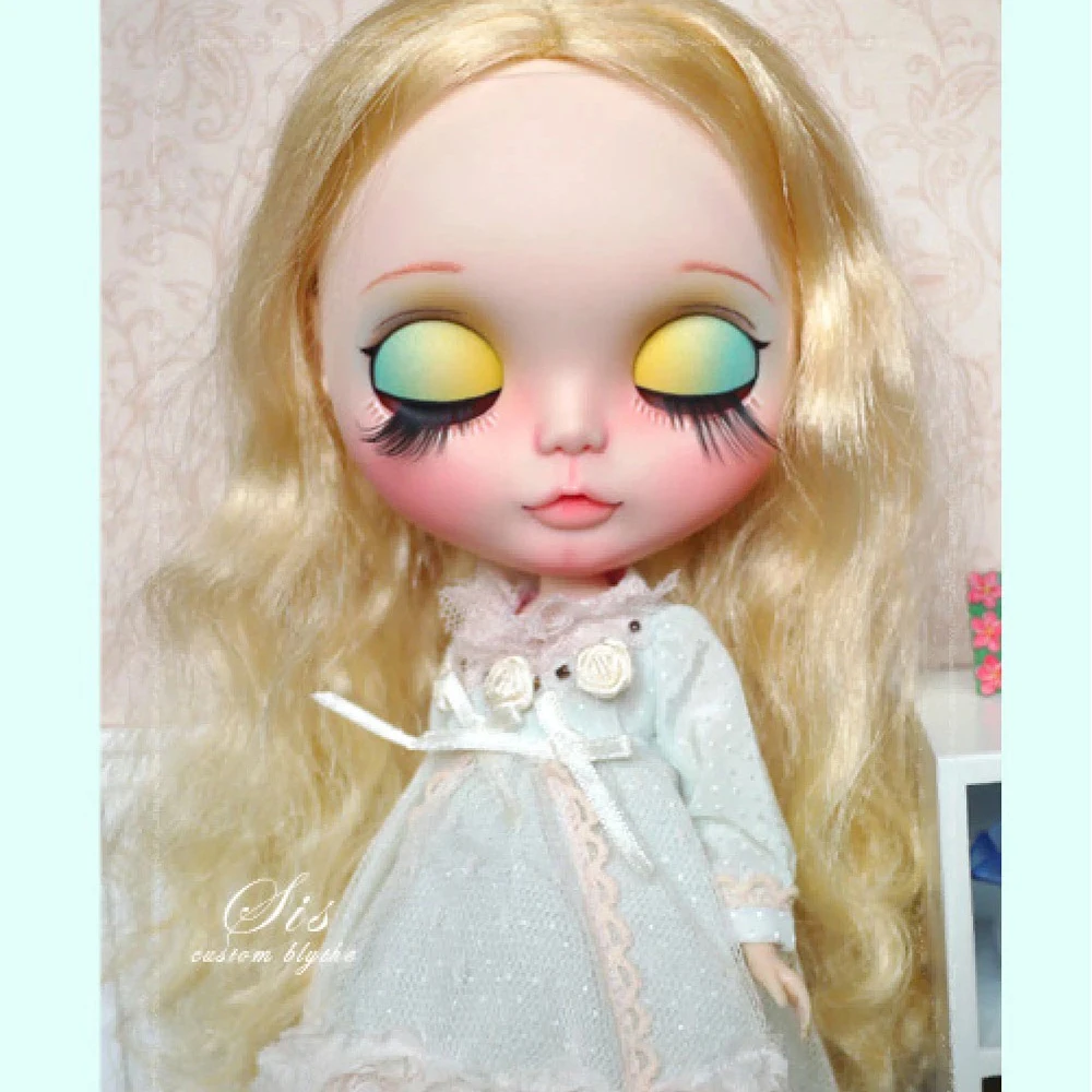 ICY 19 joint blyth кукла с макияжем лицо белая кожа с волосами девочка подарок градиент век кошка девушка тема макияж кукла
