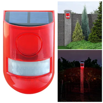 

Auto Alarm Multiple Modes Security Lighting Motion Sensor LED Solar Lamp Outdoor Waterproof ABS Garden Path Ranch Remote Control