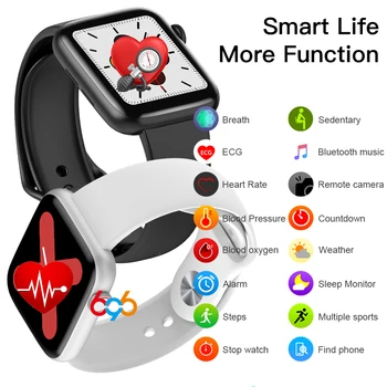 

2020 New iwo 16 smart Bracelet band 1:1 44MM Watch 5 W75M W75 Oxygen ECG Blood Pressure Heart Rate Monitor passometer Smartwatch