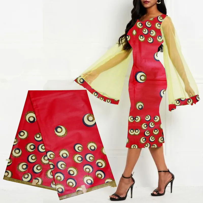 Высокое качество африканская голландская настоящая печатная восковая ткань для женского платья 6 ярдов DIY швейный материал из Анкары и Нигерии настоящая восковая ткань