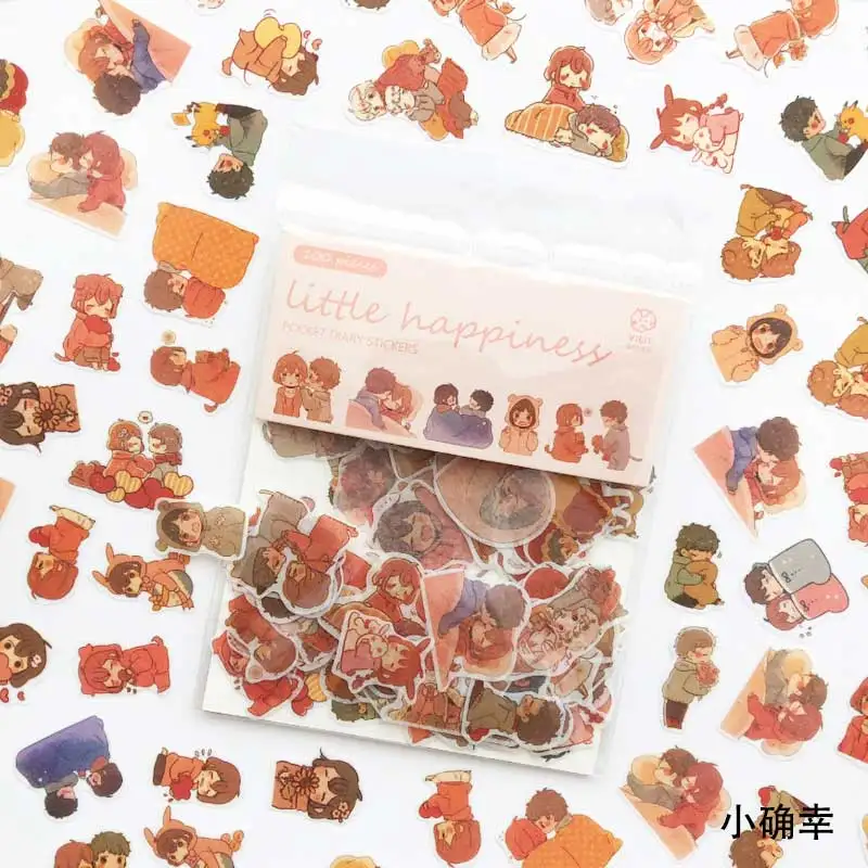 100 шт. kawaii забавный кот выражение декоративные наклейки из бумаги васи