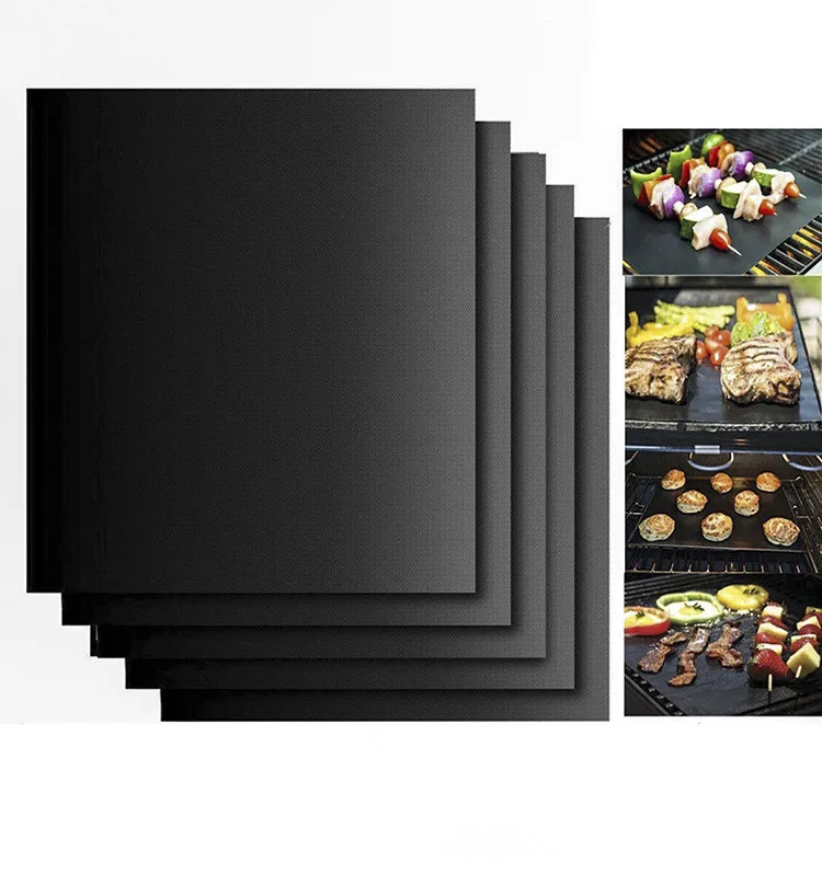4PCS Oven Liners for Bottom of Electric Gas Oven Reusable Non-Stick Teflon Protector Mat Heat Resistant Grill Mats