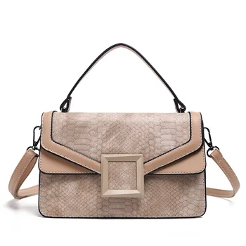 

Stone Pattern PU Leather Crossbody Bags For Women 2020 New Small Shoulder Messenger Bag Female Luxury Chain Handbags and Purses