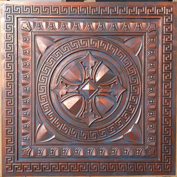 

Suspended Ceiling tiles rustic copper color cafe pub restaurant well ceiling panels PL01