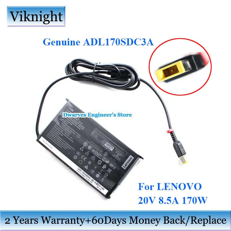 Genuíno 20v 8.5a 170w ac adaptador carregador