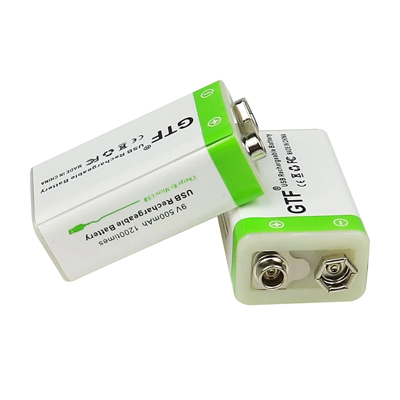 

NEW 9V 500mAh li-ion Rechargeable battery Micro USB Batteries 9v 500mah for Multimeter Microphone Toy Remote Control KTV use