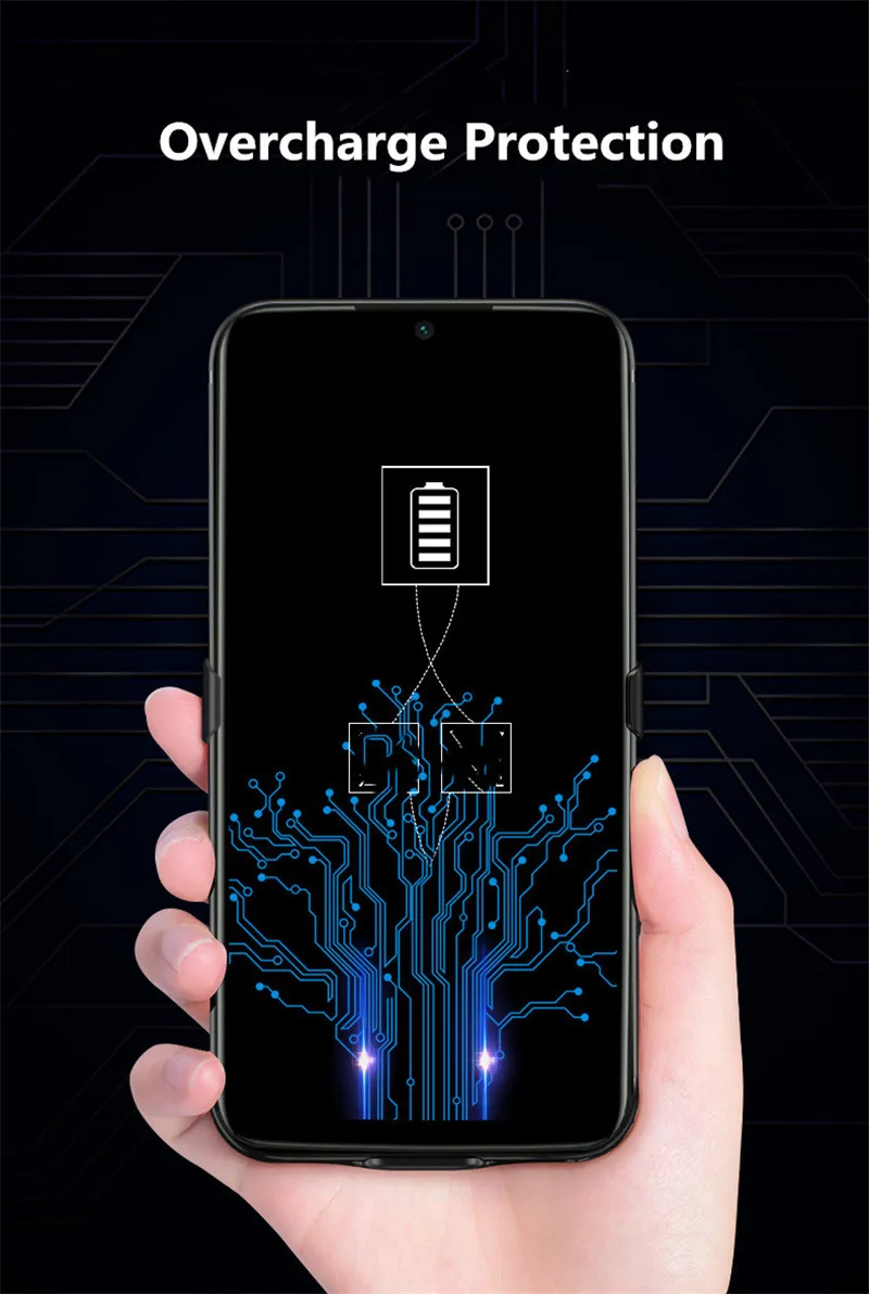 Внешний аккумулятор на 6800 мА · ч чехол для зарядки аккумулятора Xiaomi Redmi Note 7 Pro
