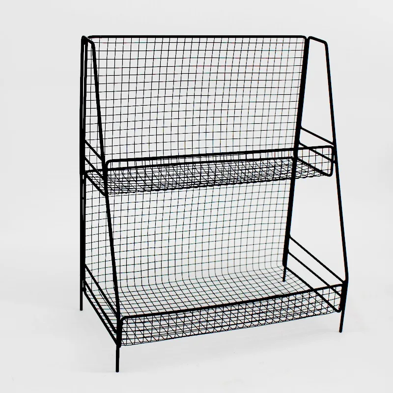 

Japanese Style Iron Art Multi-functional Kitchen liang ceng jia Desktop Storage Rack Cosmetics Skin Care Products Storage Shelf