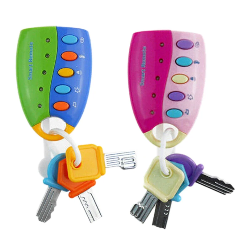 

Cartoon Baby Kids Musical Smart Remote Car Key Toy Car Voices Education Toys