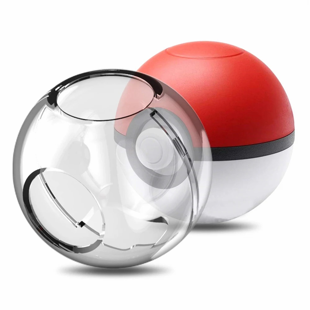 ZOMTOP 2 в 1 для Nintendo Switch Poke ball plus контроллер сумка для переноски и с украшением в виде кристаллов чехол прозрачный просвечивающийся чехол КРЫШКА ДЛЯ командной игры в покебол(Иви