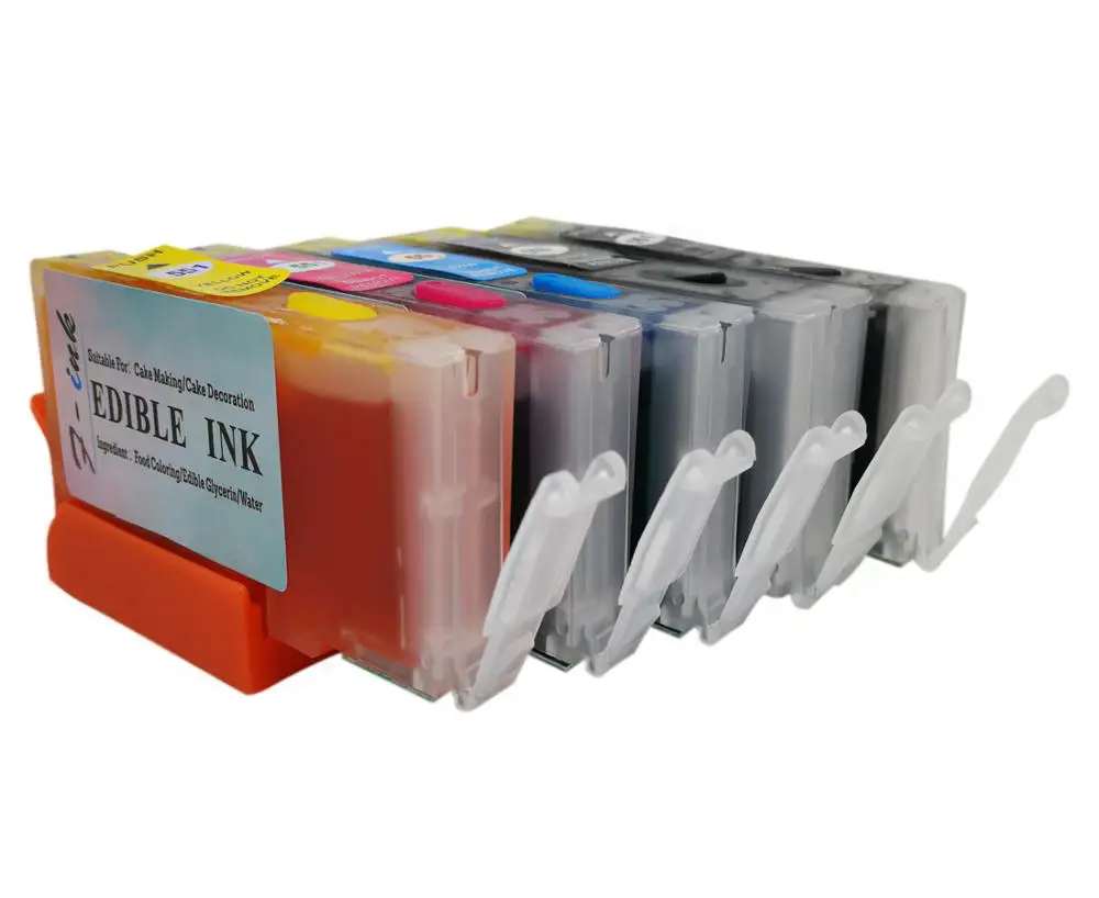 

F-INK Rechargeable & Edible Ink Cartridge Compatible For Canon PGI-550 CLI-551 Inks,For PIXMA iP7250 MG5450 MG5550 iX6850 MG5650