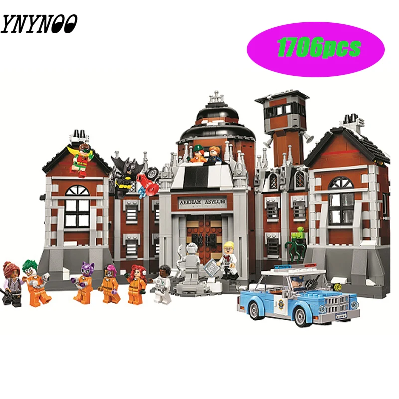 

10741 Compatible Legoings Batman DC Comics Arkham Asylum Super Heroes Building Blocks Bricks Toys for children Marvel City Gifts